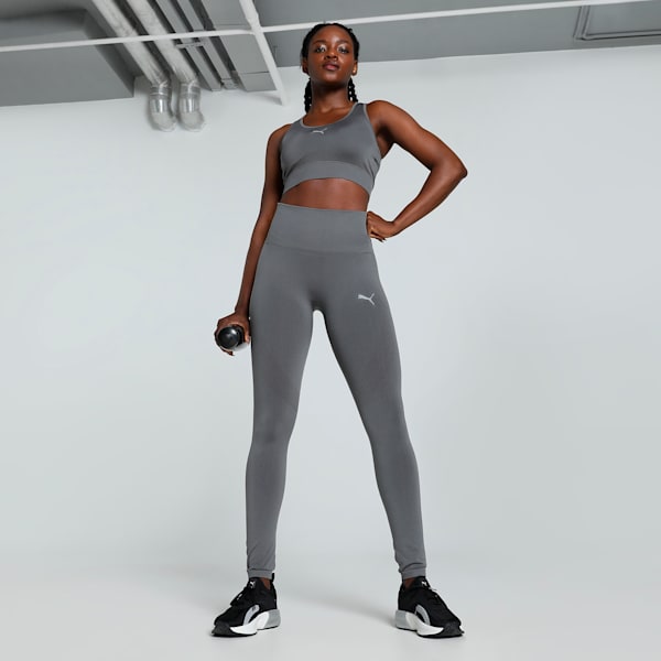 Women's Seamless Training Bra Top, Cool Dark Gray, extralarge-IND