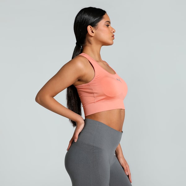 Women's Seamless Training Bra Top, Deeva Peach, extralarge-IND