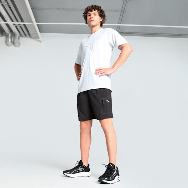 Men's Cat Logo Training Tee, Silver Mist, extralarge-IND