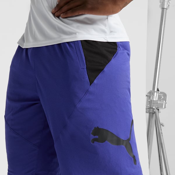 Shorts de entrenamiento PUMA CAT para hombre, Lapis Lazuli, extralarge