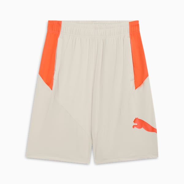 Shorts de entrenamiento PUMA CAT para hombre, Desert Dust, extralarge