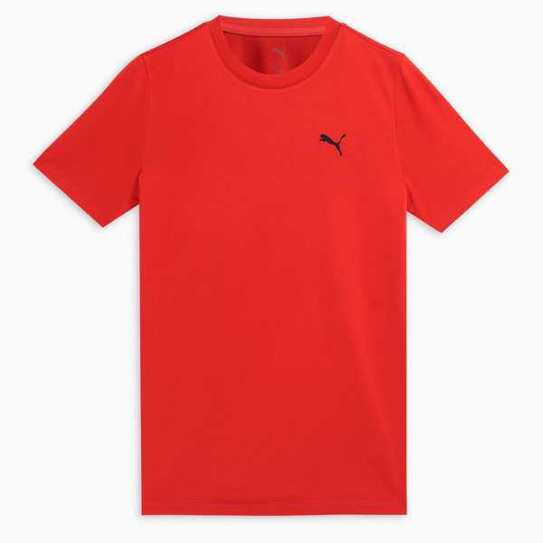 Train All Day Youth Training Tee, Red Fire, extralarge-IND