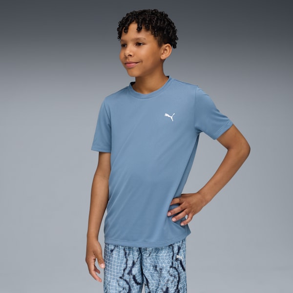 Train All Day Essentials Tee Youth, Cool Blue, extralarge-GBR