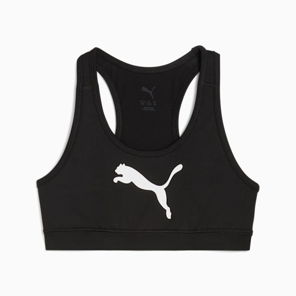 Train All Day Essentials Big Kids' Low Support Bra, PUMA Black, extralarge