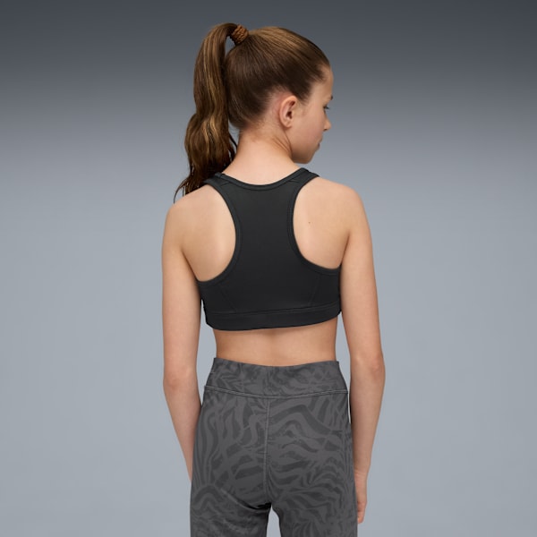 Train All Day Essentials Big Kids' Low Support Bra, PUMA Black, extralarge