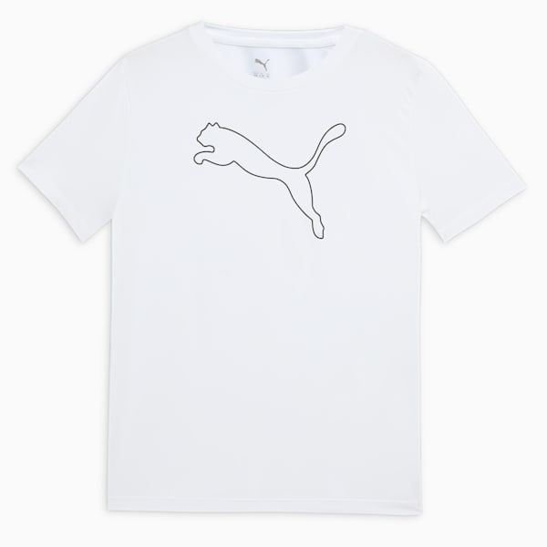 Train All Day Cat Logo Youth Training Tee, PUMA White, extralarge-IND