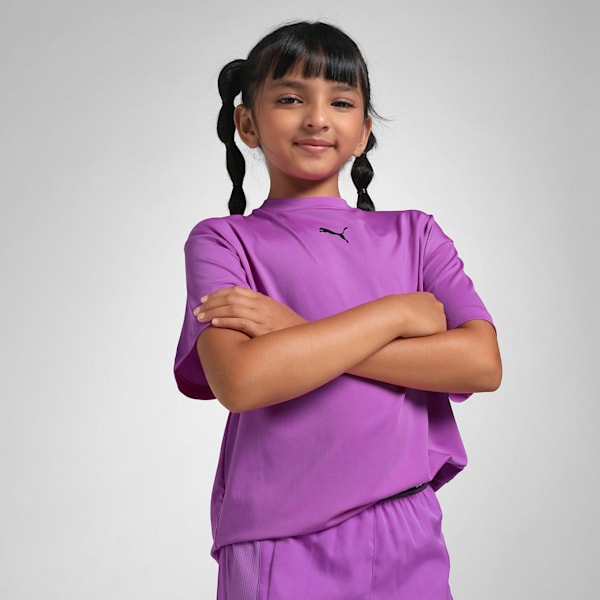 Train All Day Youth Relaxed Fit Training Tee, Pure Magenta, extralarge-IND