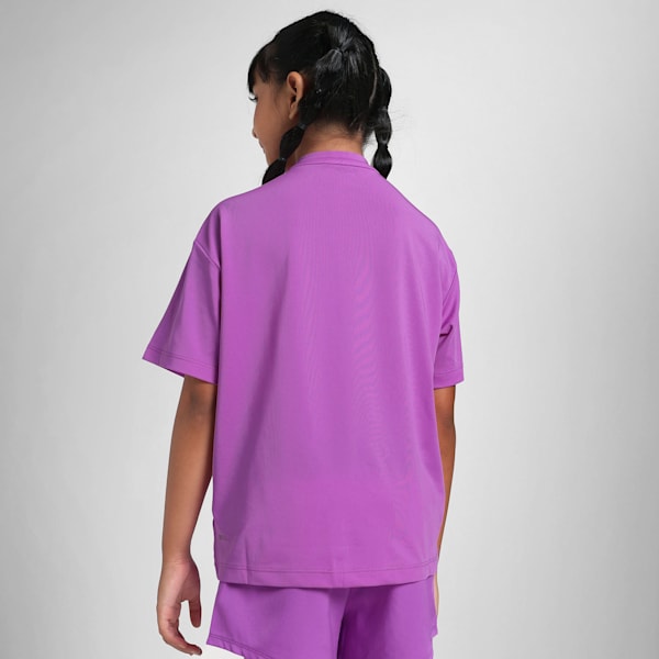 Train All Day Youth Relaxed Fit Training Tee, Pure Magenta, extralarge-IND