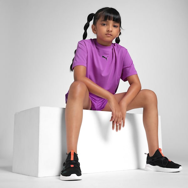Train All Day Youth Relaxed Fit Training Tee, Pure Magenta, extralarge-IND