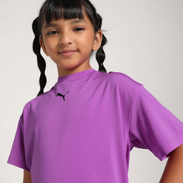Train All Day Youth Relaxed Fit Training Tee, Pure Magenta, extralarge-IND