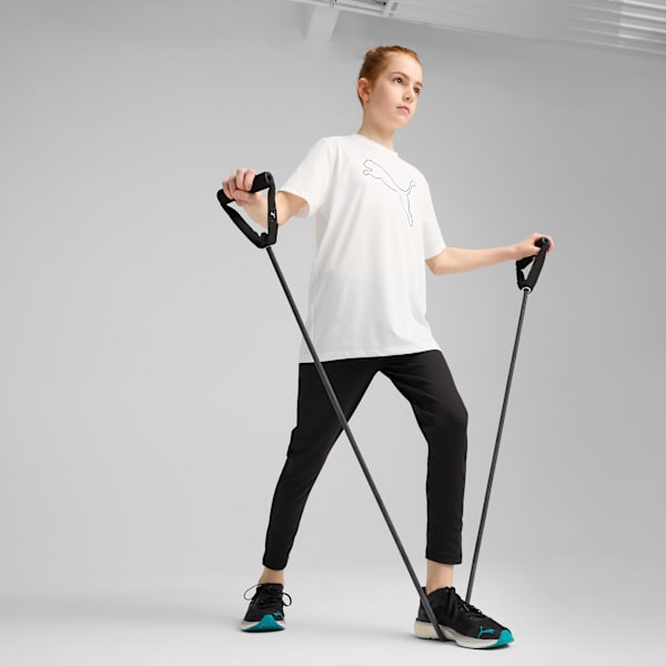 Train All Day Youth High-Waist Ankle Length Training Tights, Puma Black, extralarge-IND