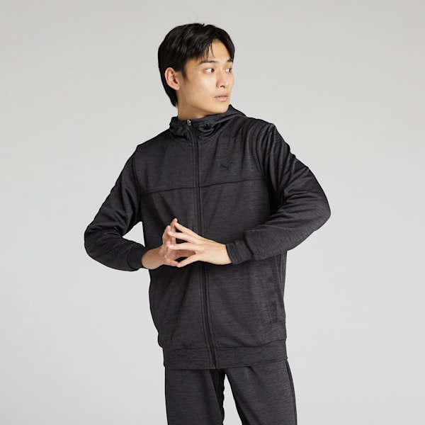 メンズ トレーニング ジャケット, PUMA Black Heather, extralarge-JPN