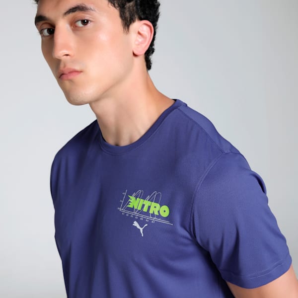 NITRO™ Graphic Men's Running Tee, Blue Crystal, extralarge-IND