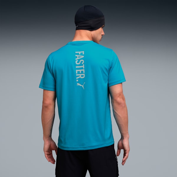 Graphics Running Faster Men's Tee, Speed Blue, extralarge-IND
