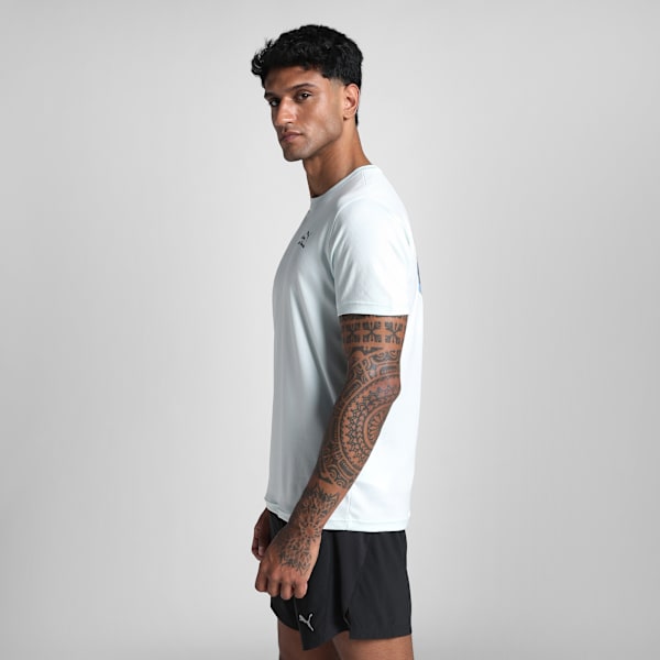 GRAPHICS Slogan Men's Running Tee, Peaceful Blue, extralarge-IND