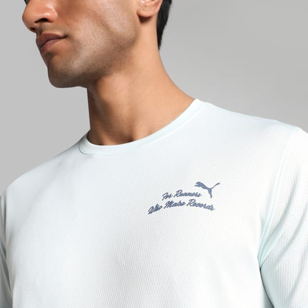 GRAPHICS Slogan Men's Running Tee, Peaceful Blue, extralarge-IND