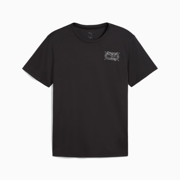 T-shirt graphique Skeleton Running Homme, PUMA Black, extralarge