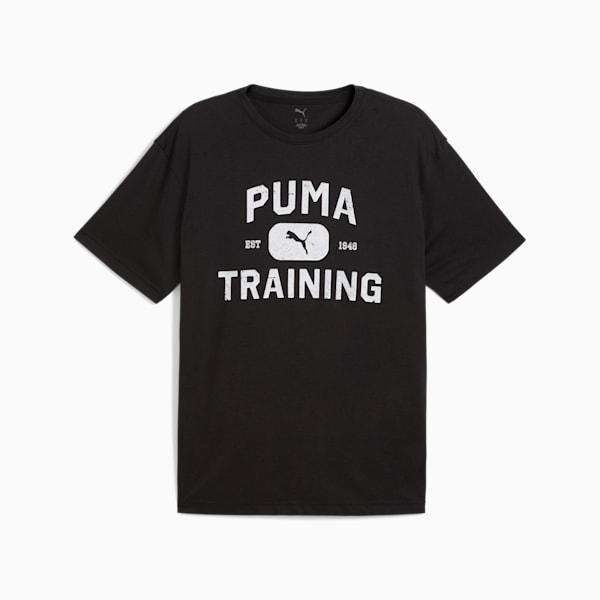 GRAPHICS Logo Relaxed Training Tee Men, PUMA Black, extralarge