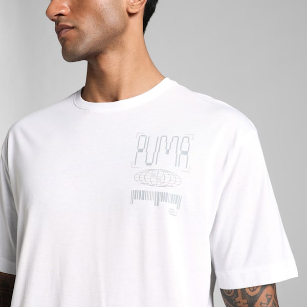 GRAPHICS Illustrative Men's Relaxed Fit Training Tee, PUMA White, extralarge-IND
