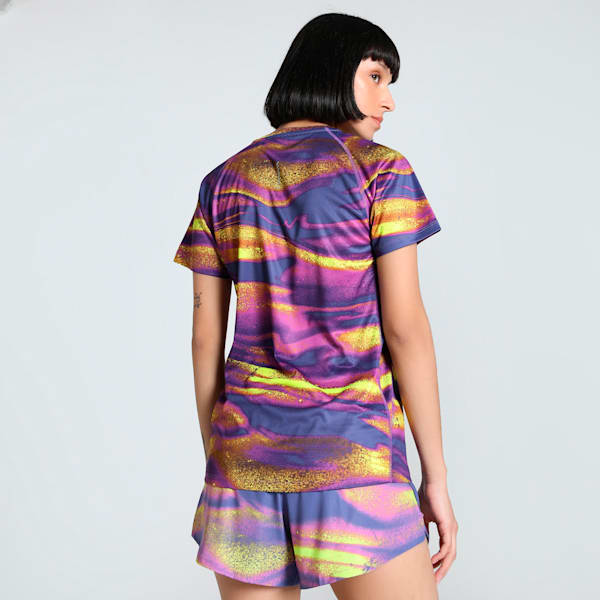 VELOCITY All-Over-Print Women's Running Tee, Wild Berry, extralarge-IND