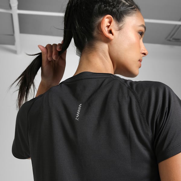 VELOCITY Women's Running Tee, PUMA Black, extralarge-IND