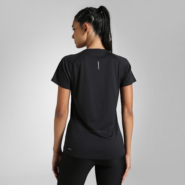 VELOCITY Women's Running Tee, PUMA Black, extralarge-IND