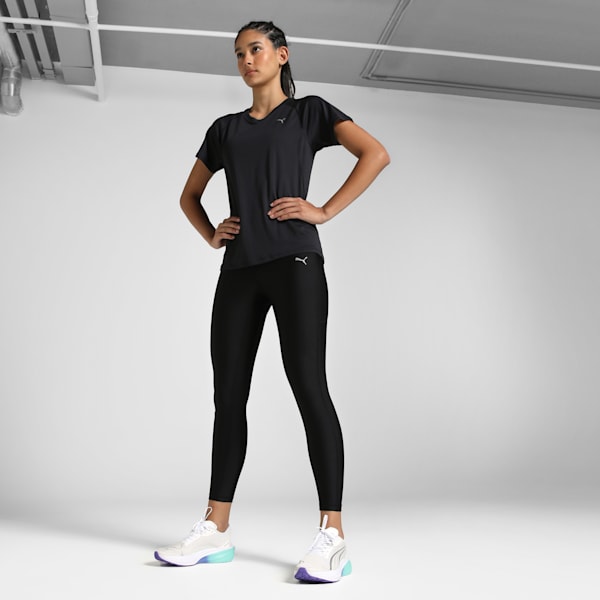 VELOCITY Women's Running Tee, PUMA Black, extralarge-IND