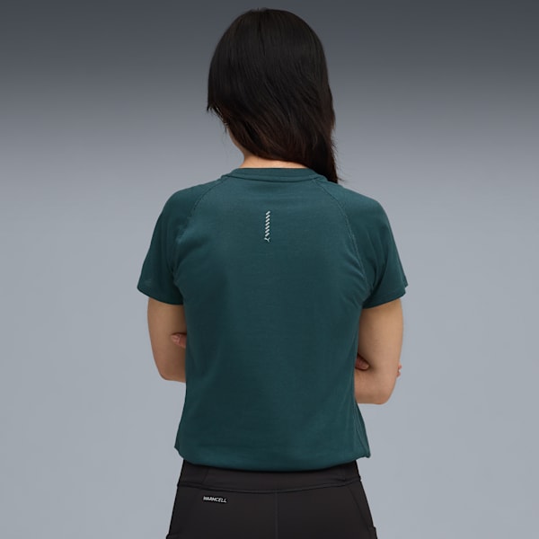 Playera de running VELOCITY para mujer, Green Terrain, extralarge