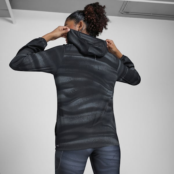VELOCITY All-Over Print Woven Women's Running Jacket, PUMA Black, extralarge-IND