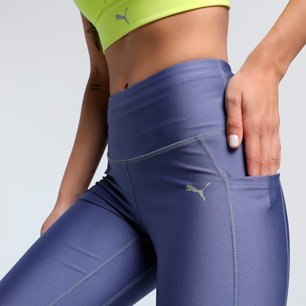 VELOCITY Women's Running Tights, Blue Crystal, extralarge-IND
