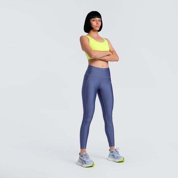 VELOCITY Women's Running Tights, Blue Crystal, extralarge-IND