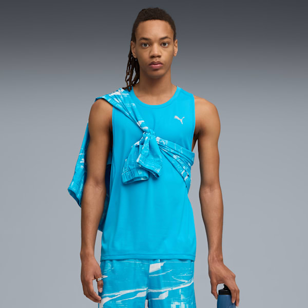 VELOCITY Men's Running Tank, Speed Blue, extralarge-IND