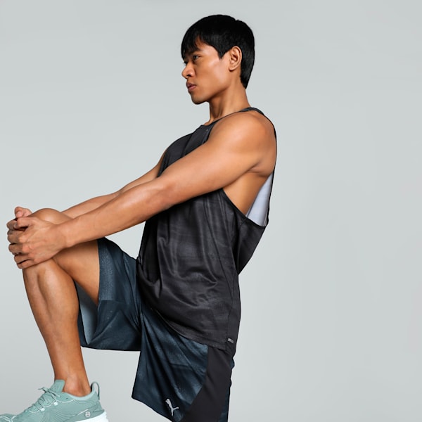 VELOCITY All-Over Print Polyblend Men's Running Tank, PUMA Black, extralarge-IND