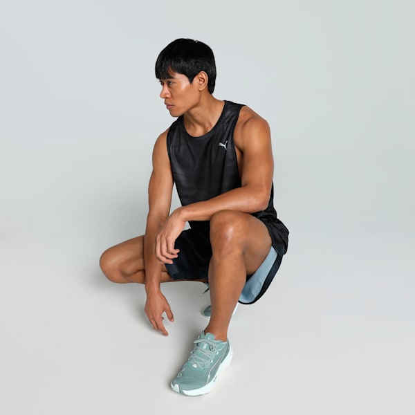 VELOCITY All-Over Print Polyblend Men's Running Tank, PUMA Black, extralarge-IND