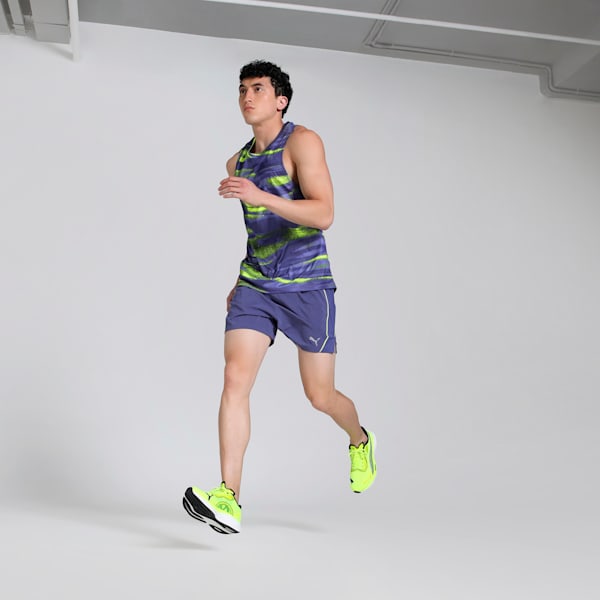 VELOCITY All-Over Print Polyblend Men's Running Tank, Blue Crystal, extralarge-IND