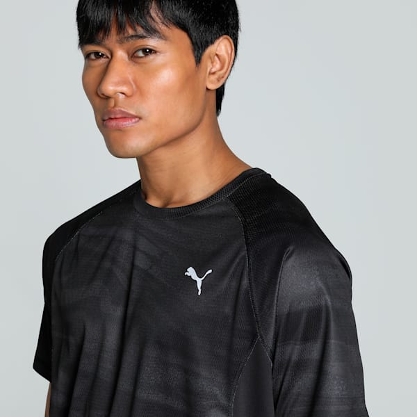 VELOCITY All-Over Print Men's Running Tee, PUMA Black, extralarge-IND