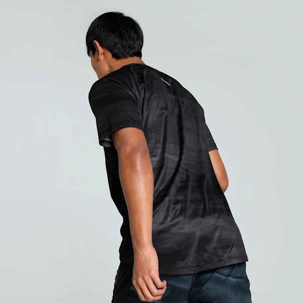 VELOCITY All-Over Print Men's Running Tee, PUMA Black, extralarge-IND