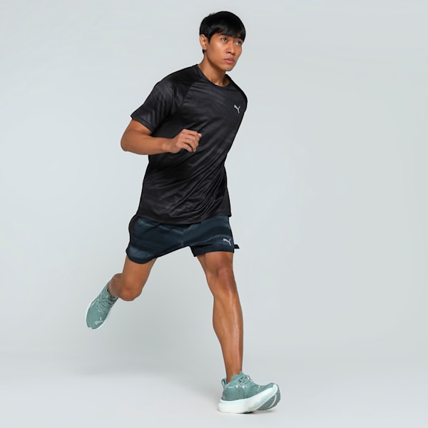 VELOCITY All-Over Print Men's Running Tee, PUMA Black, extralarge-IND