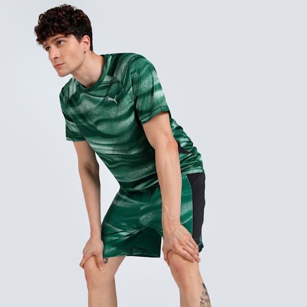 VELOCITY All-Over Print Men's Running Tee, Green Moon, extralarge-IND