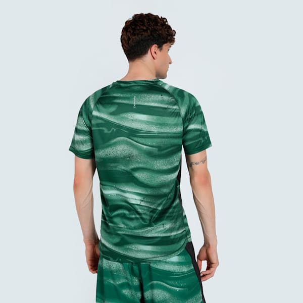 VELOCITY All-Over Print Men's Running Tee, Green Moon, extralarge-IND