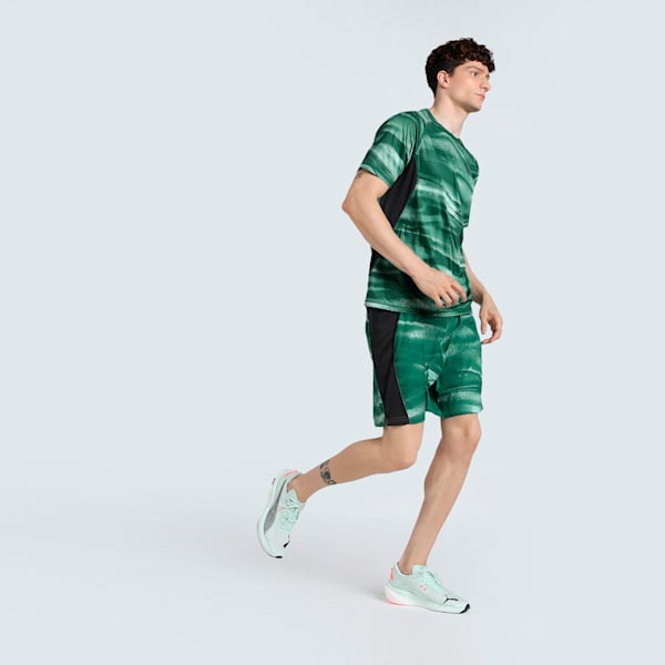 VELOCITY All-Over Print Men's Running Tee, Green Moon, extralarge-IND