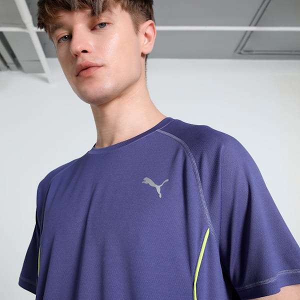 VELOCITY Men's Running Tee, Blue Crystal, extralarge-IND