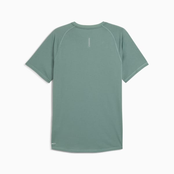 VELOCITY Tri-Blend Men's Running Tee, Green Moon, extralarge-IND