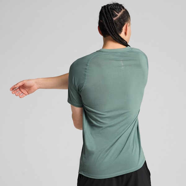 VELOCITY Tri-Blend Men's Running Tee, Green Moon, extralarge-IND