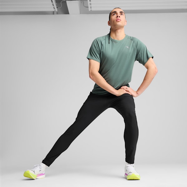 VELOCITY Tri-Blend Men's Running Tee, Green Moon, extralarge-IND