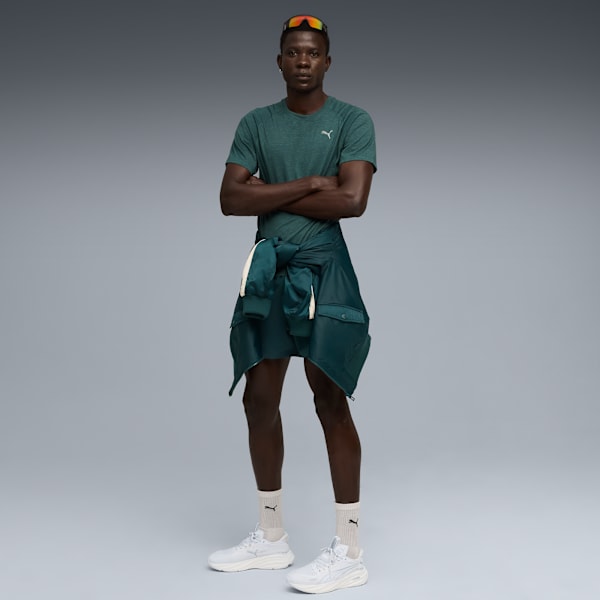 VELOCITY Tri-Blend Running Tee Men, Green Terrain-Heather, extralarge-GBR