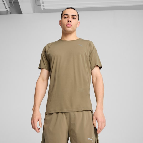 Camiseta para correr con combinación de tres tejidos para hombre RUN VELOCITY, Velvet Moss, extralarge
