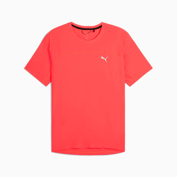 SEASONS coolCELL Men's Short Sleeve Tee, Glowing Red, extralarge