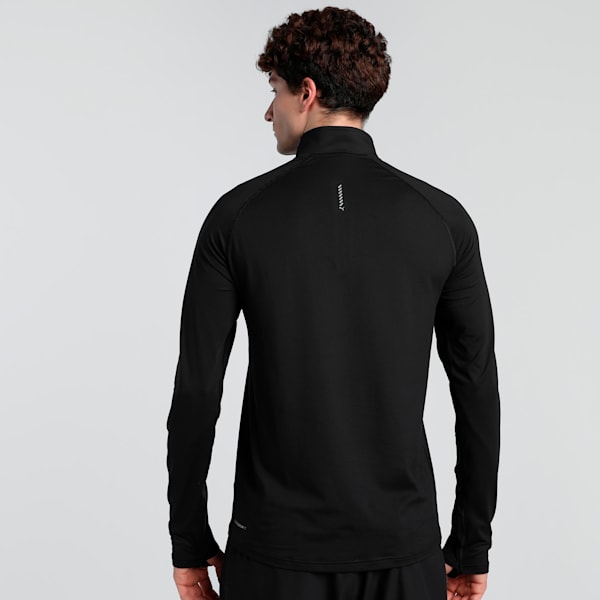 VELOCITY CLOUDSPUN Men's Quarter-Zip Running Top, PUMA Black, extralarge-IND