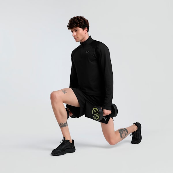 VELOCITY CLOUDSPUN Men's Quarter-Zip Running Top, PUMA Black, extralarge-IND